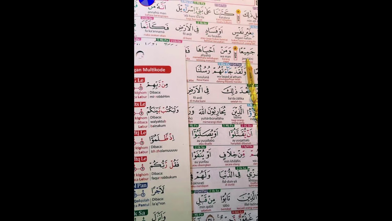 belajar baca Al-Qur'an dan tajwid nya 🙏