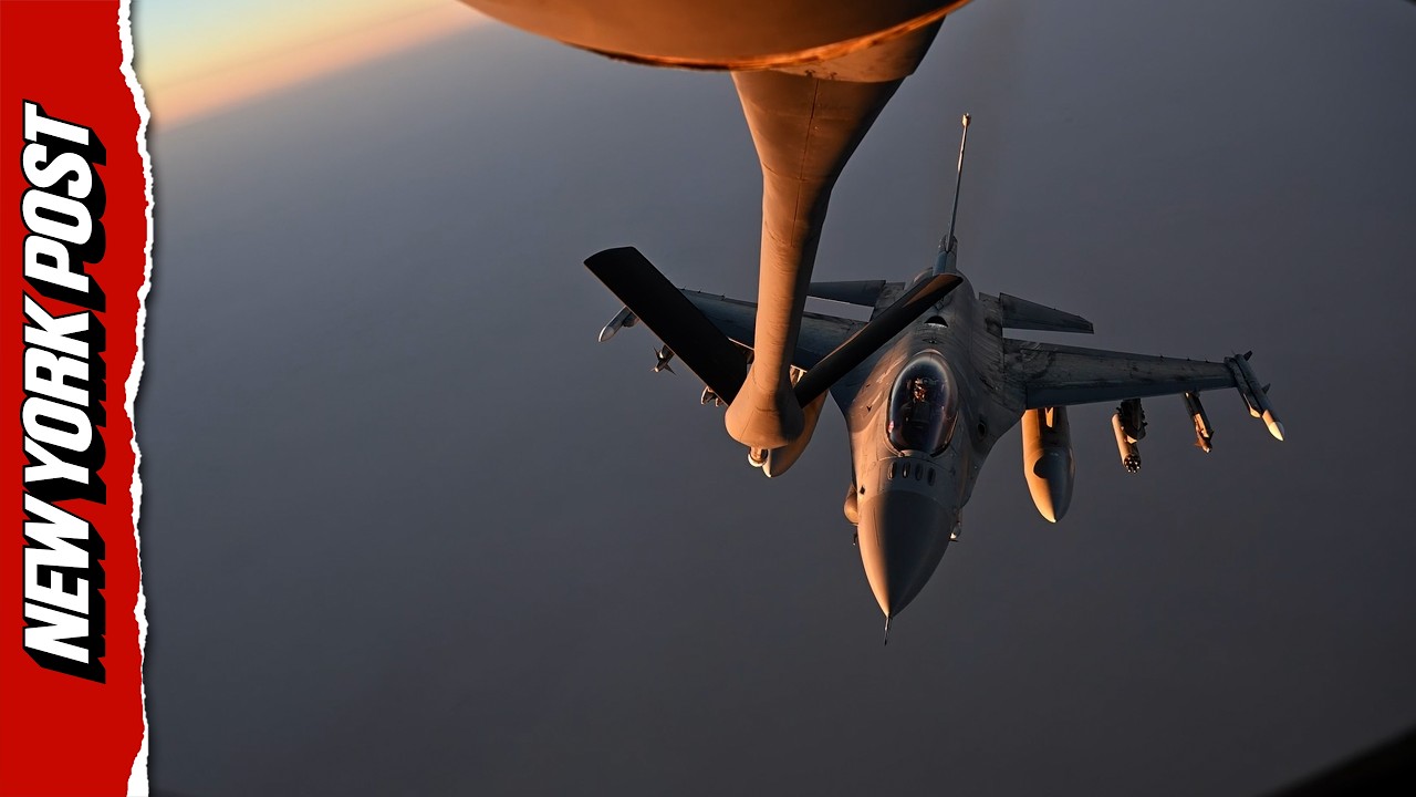 U.S. Air Force Refuels F-16s in Stunning Mid-Air Display