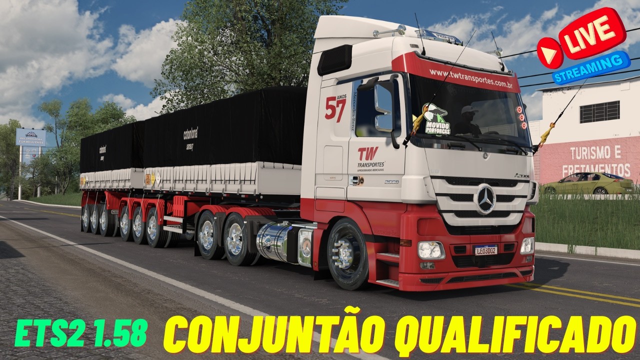 🛑ETS2-1.58 - Merçendinha No Puxe Do Graneleiro 9 Eixos curto #shorts #shortsfeed #caminhão #arqueado