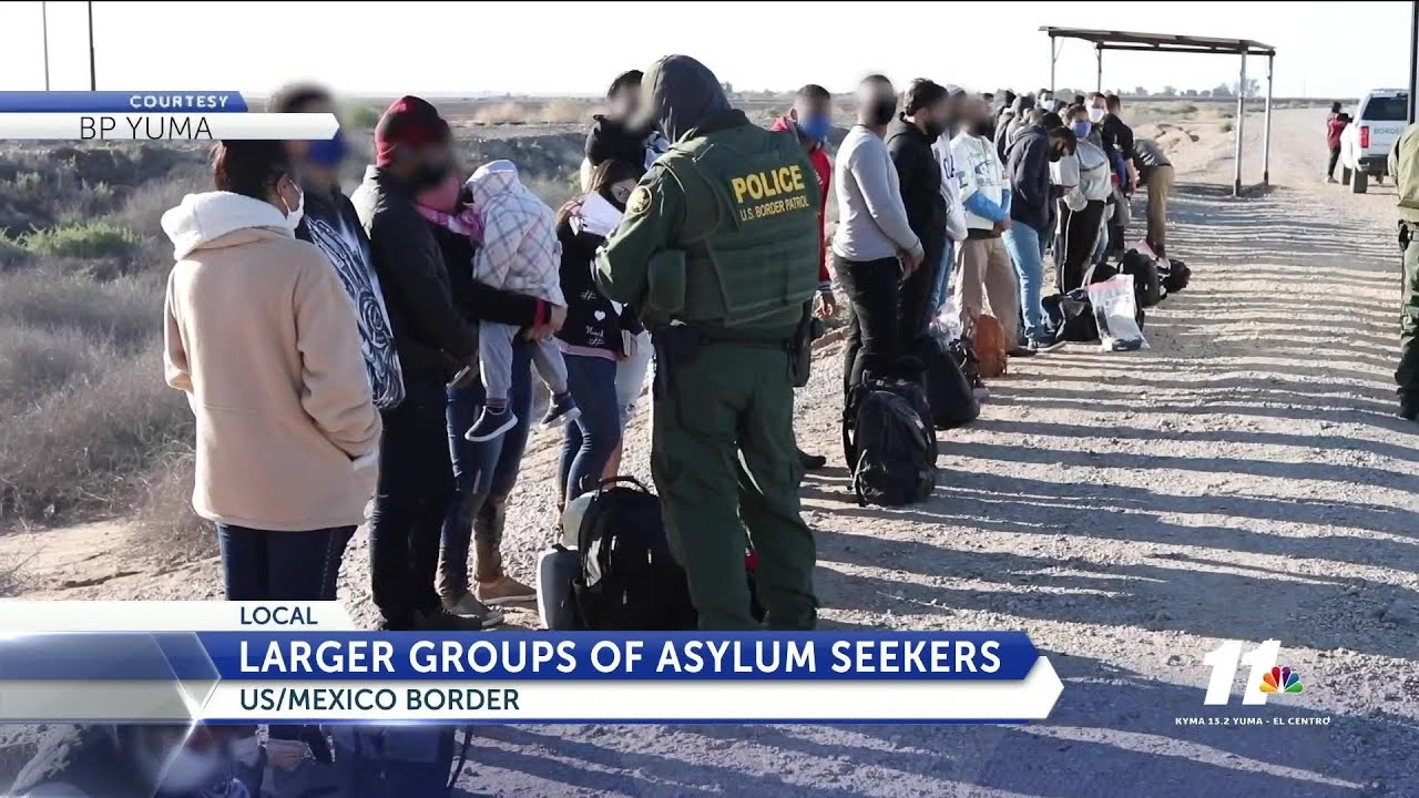 Yuma Border Patrol reports larger groups arriving at border