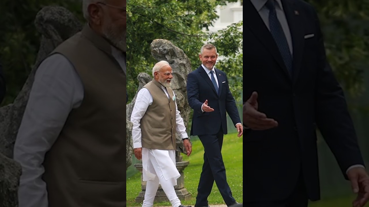 PM Modi holds a meeting with Slovak Republic President Peter Pellegrini | #shorts | #slovakia