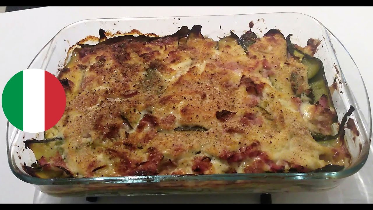 🇮🇹 White Italian Creamy Courgette Parmigiana di zucchine bianca passportcookbook