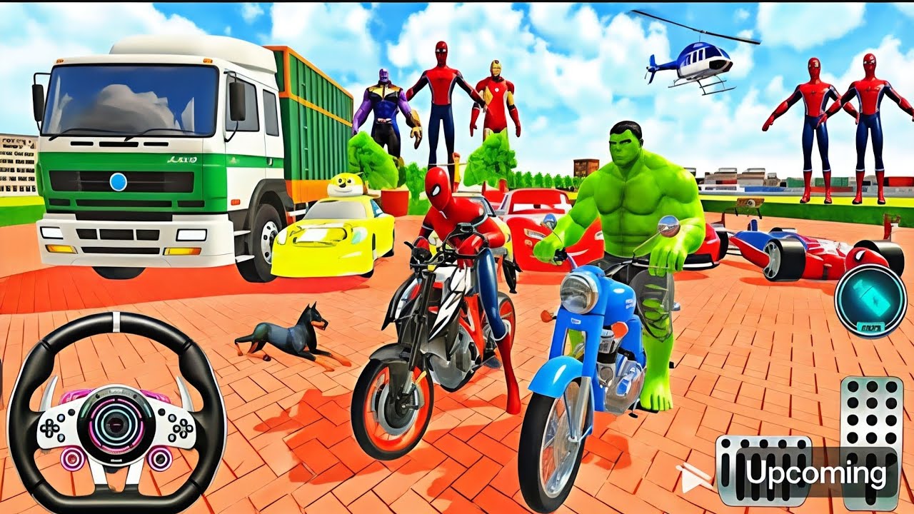 🦚Indian Aura Simulator 🥰Spiderman Became Escape From Hulk 💯 3D Game Lot's of Police Car Android #3