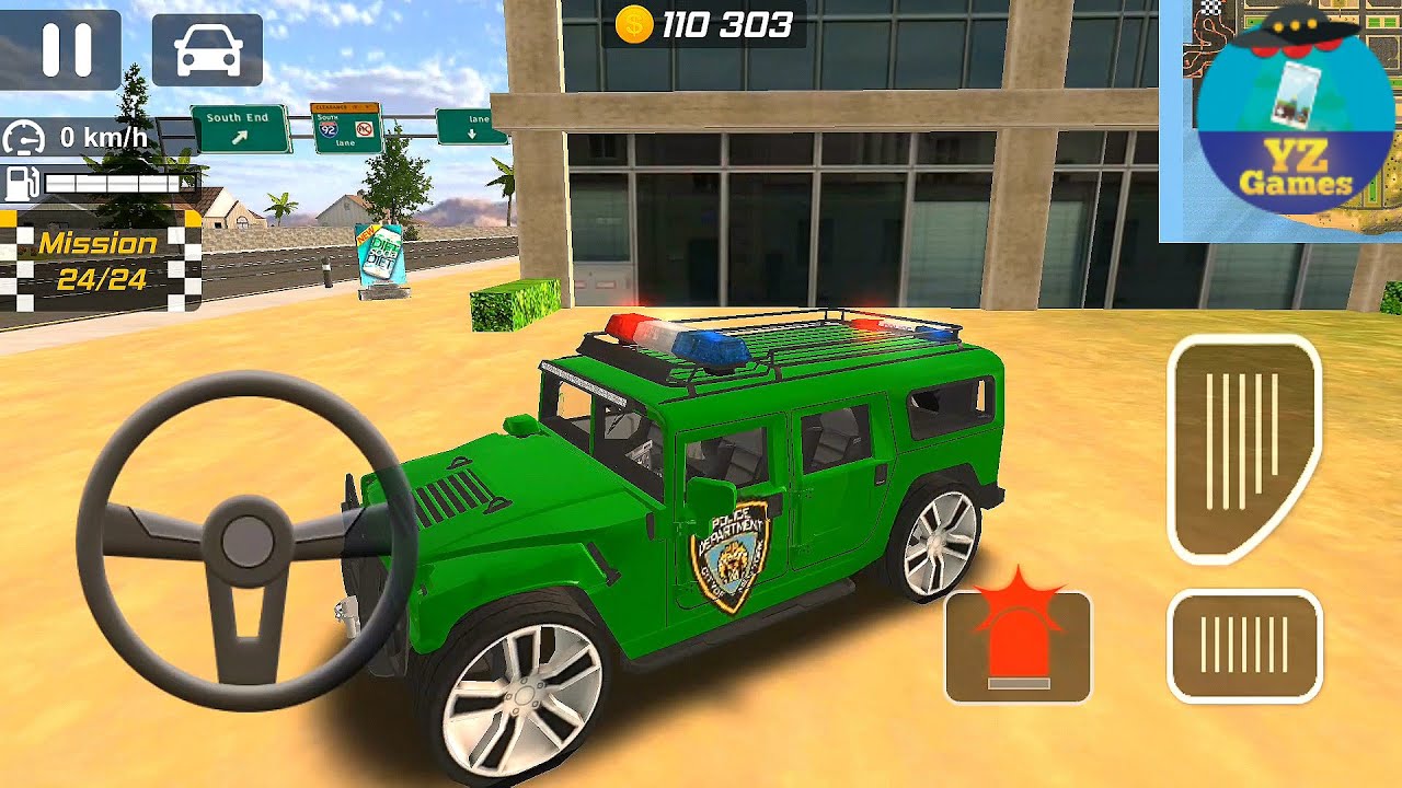 Police Drift Car Driving Simulator (Luxury Hummer Police 755) Android GamePlay [FHD] #32