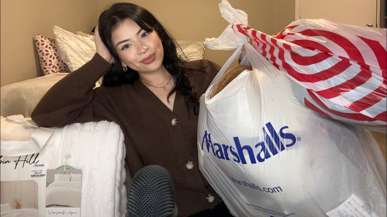 ASMR huge marshalls & target haul ❤️