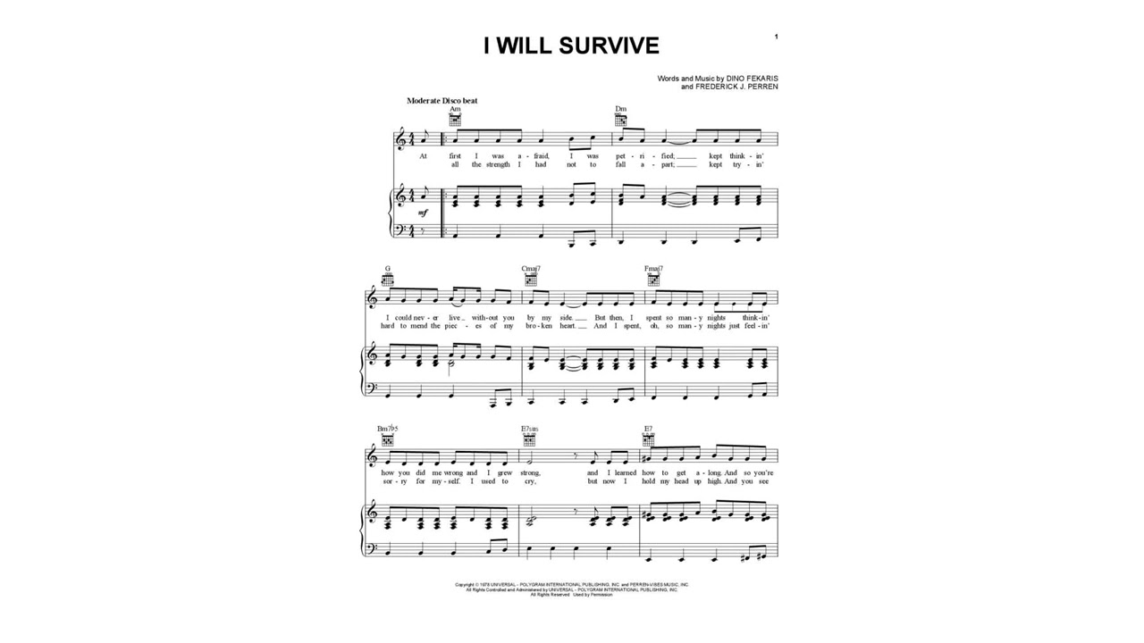 Perren (1943-2004)/Fekaris (1945- ): I will survive