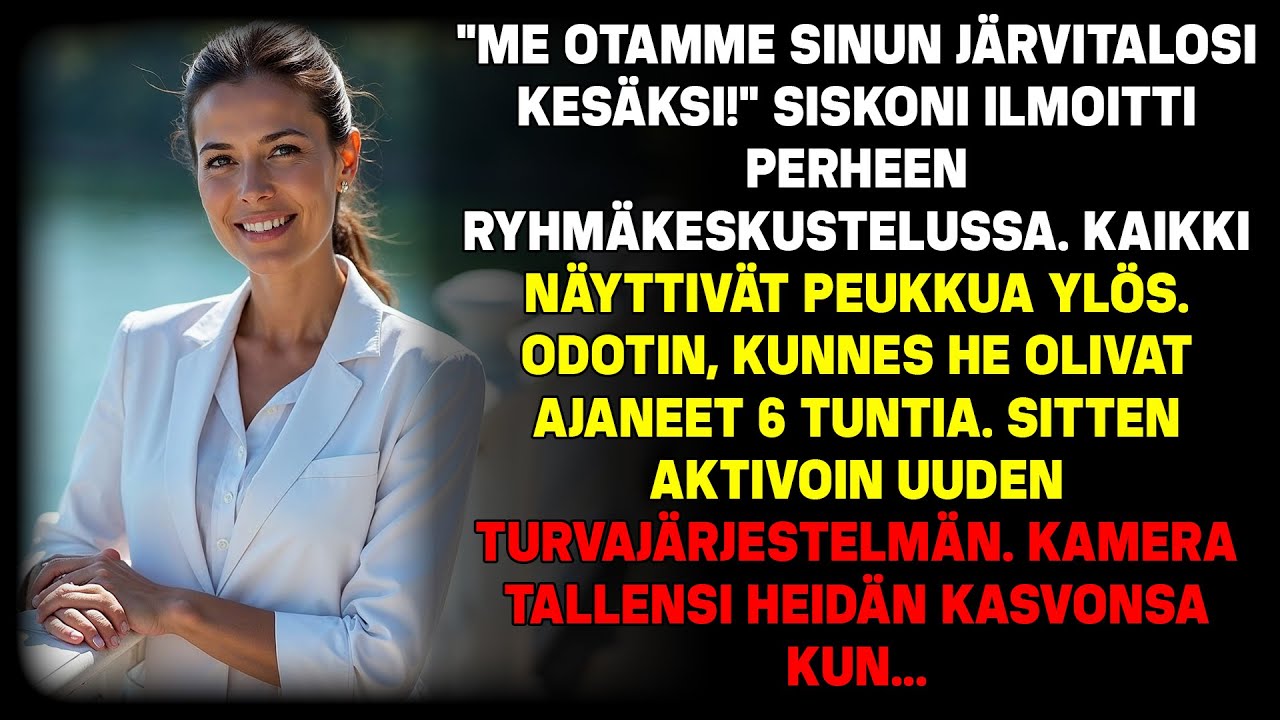 'Otamme järvimökkisi kesäksi!' sisko ilmoitti perheryhmässä. Odotin...