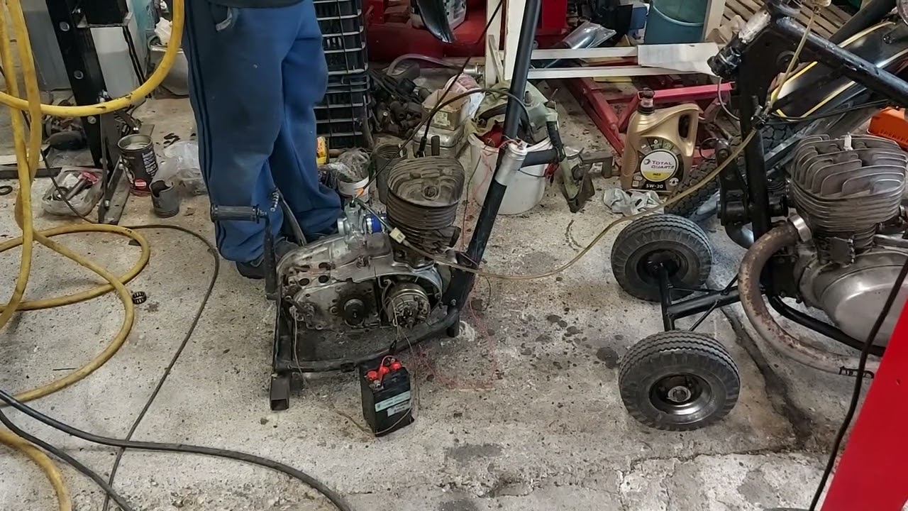 Izh Izs IC Иж 49 first start after renovation #izhevsk #oldtimer #Иж #izh #izs #motorcycle