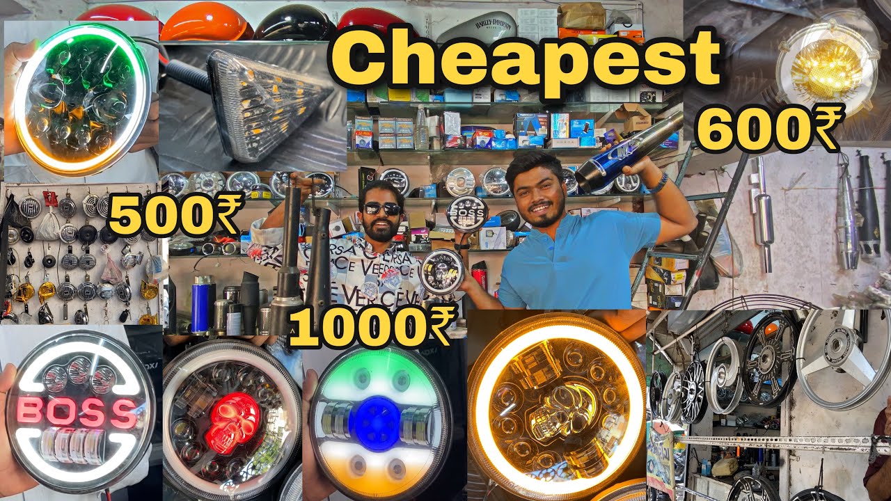BIGGEST & CHEAPEST BIKE ACCESSORIES MARKET IN GUJARAT | MIRZAPUR BIKE MARKET | @SezuUniverse
