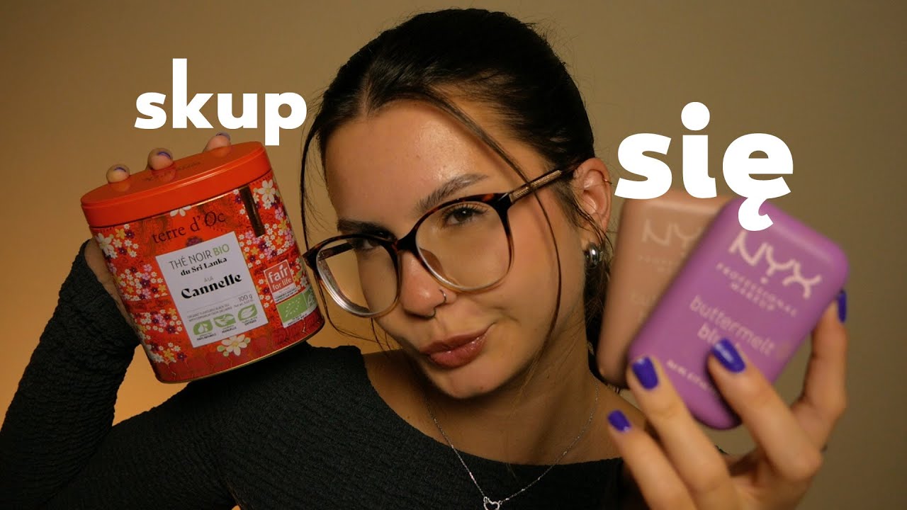 ASMR SKUP SIĘ I WYKONUJ MOJE POLECENIA Z TESTAMI INTUICJI 🙋‍♀️❤️ (follow my instructions for sleep)