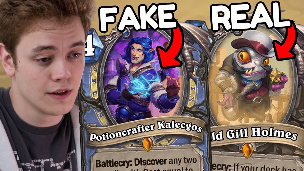 Can An EX Pro Hearthstone Player Guess If A Card is Real?