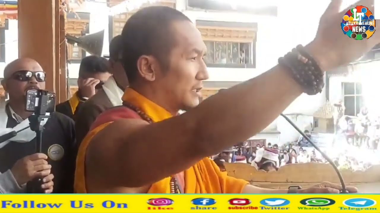 SPEECH OF HIS EMINENCE CHOSKYONG PALGA RINPOCHE AT CHOKHANG VIHARA LEH REGARDING THE KARGIL GONPA.