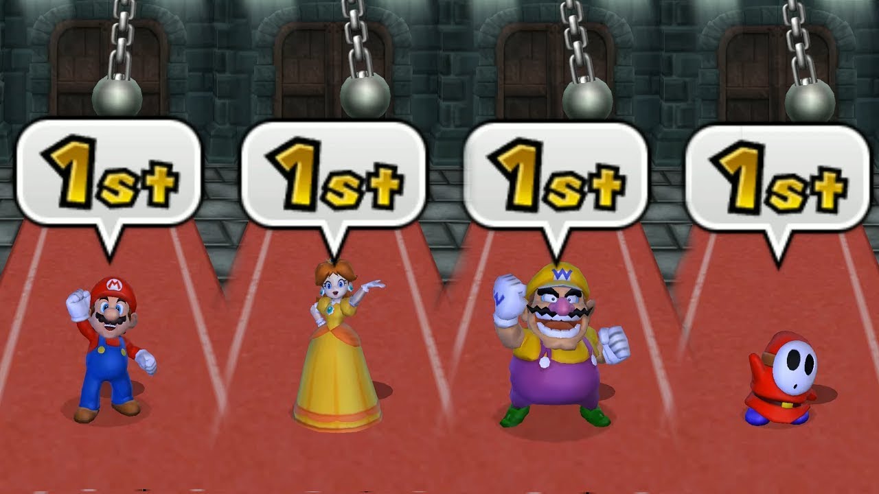 Mario Party 9 Garden Battle - Mario vs Daisy vs Wario vs Shy Guy| Cartoons Mee