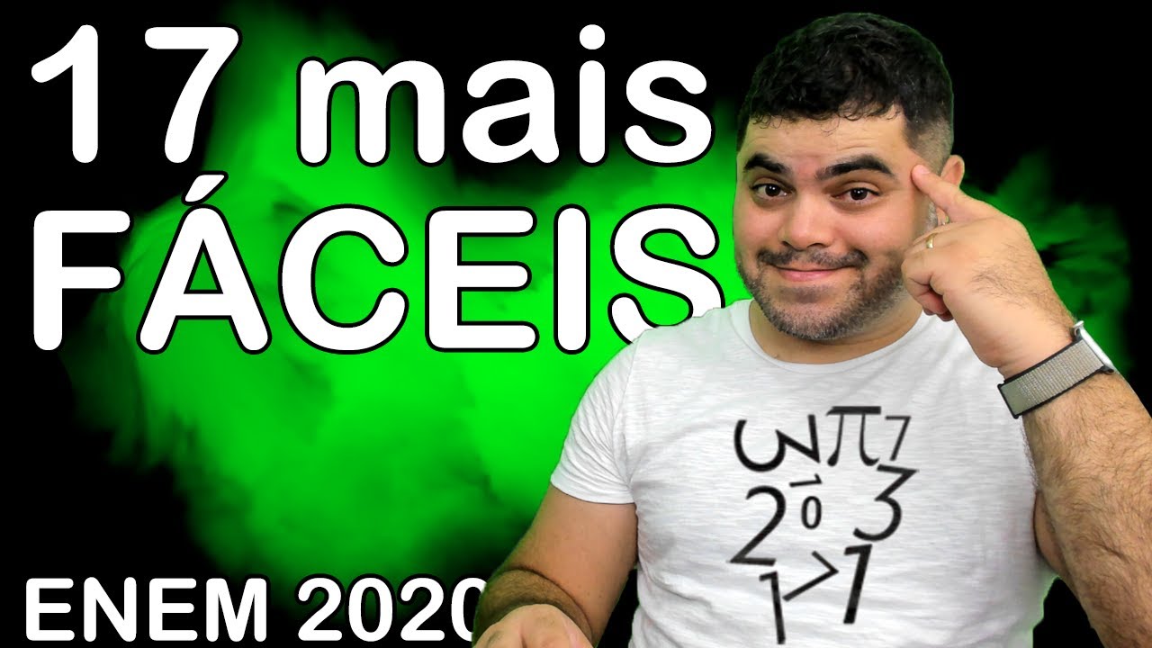 🔴 17 QUESTÕES MAIS FÁCEIS DE MATEMÁTICA DO ENEM 2020 | Prof. Rafael Procopio