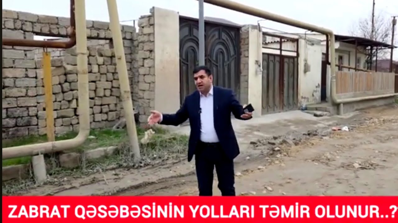 Zarbratlılar gözünüz aydin. Küçələriniz palçıqdan xilas olur. Görülən işdən gül iyi gələr
