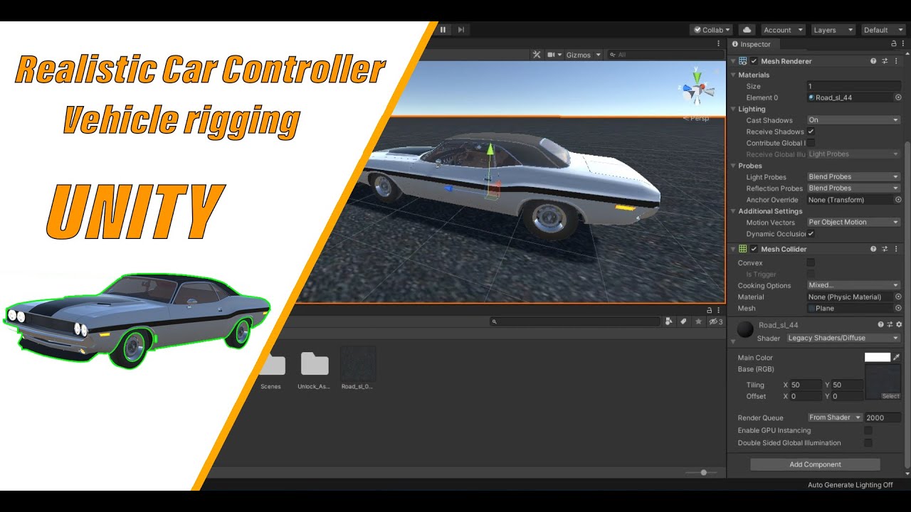Realistic Car Controller For Unity Package | 3djunction-c8x #unity #tutorial #gaming #viralvideos
