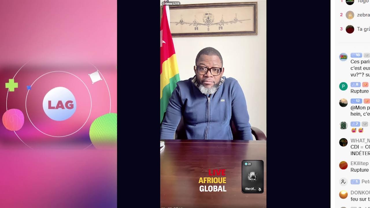 🔴 TOGO : MARC NDA S'ADRESSE A SON AMI KODJO MABLE AU SUJET DE LA LEGENDE !