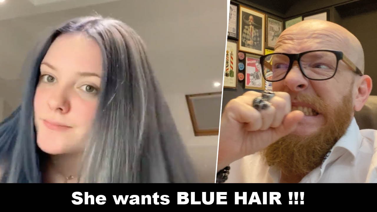 They Want BLUE HAIR… But It Went SO Wrong! Hairdresser Reacts to Hair Fail!