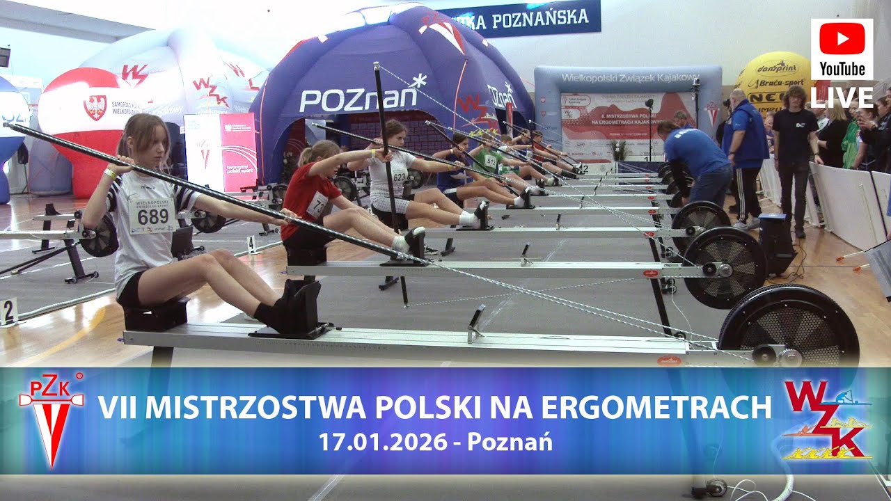 7 Mistrzostwa Polski na Ergometrach Kajakowych 17.01.2026 - sesja 1