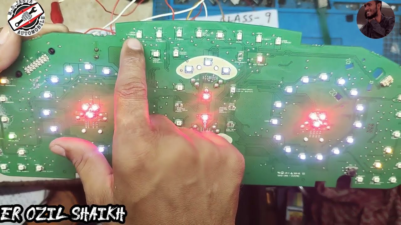 Cluster meter class-9 | How indicators lighting works with diagram explain in circuit