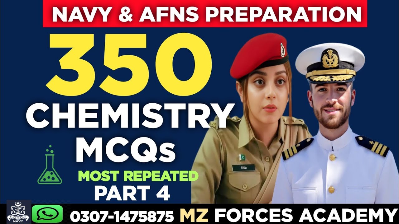 Chemistry Most Important MCQs Part 4 | Army Navy AFNS Test Preparation 2025