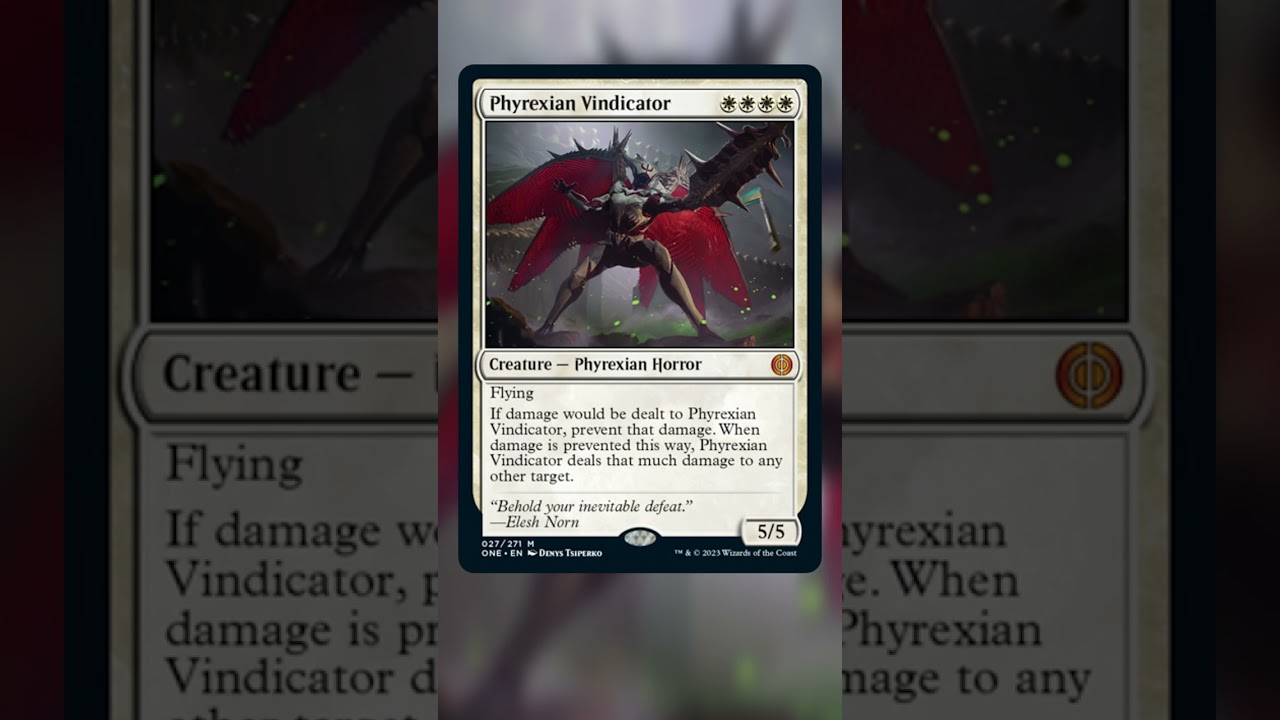 The White Power Creep Continues with Phyrexian Vindicator #shorts