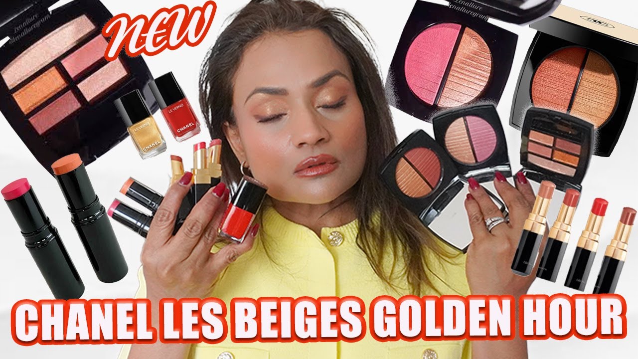 *NEW* CHANEL LES BEIGES SUMMER 2025 : GOLDEN HOUR | TAN SKIN NATURAL DAYLIGHT DEMO | CLEO LUX LIFE