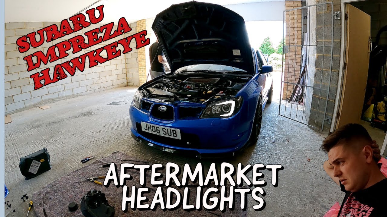 NEW HEADLIGHTS // DRL Aftermarket Subaru Impreza Hawkeye \\