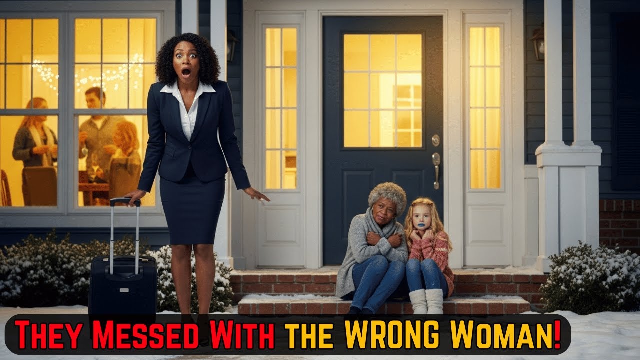 She Came Home Unannounced Found Her Mother And Her Daughter Frozen and Locked Outside by husban