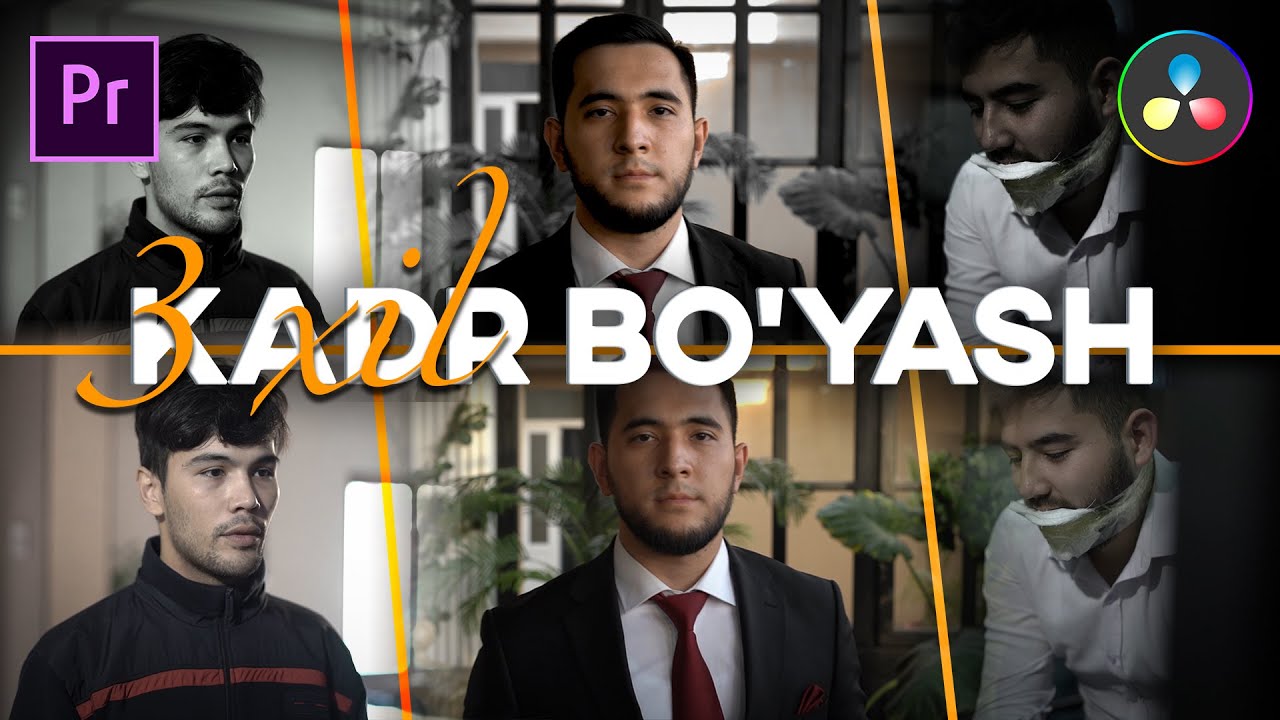 3 XIL KINOSHNIY KADR BO'YASH USULLARI PREMIERE PRO VA DAVINCI DASTURLARIDA