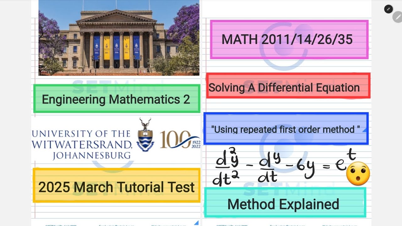 Solving a linear Differential Equation using repeated first order method