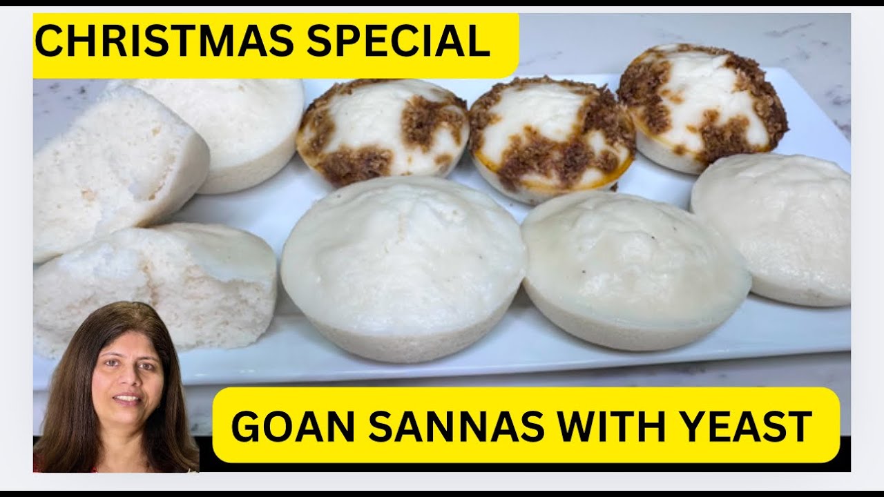Goan Sannas Made With Yeast / Sannas Recipe Without Coconut Toddy / Savoury And Sweet Sannas