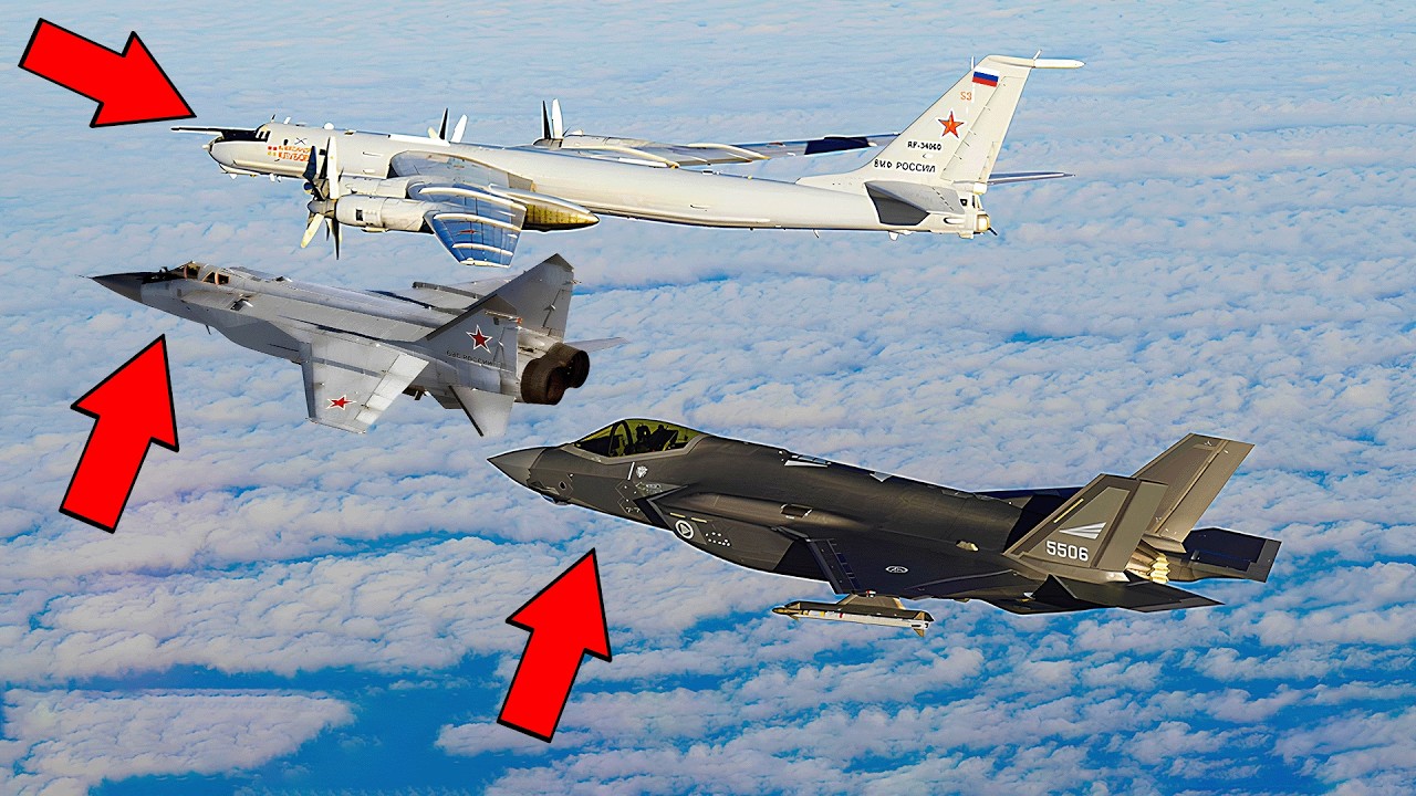 High Alert! F-35 Deployed to Intercept Russian TU-142 Escorted by MiG-31