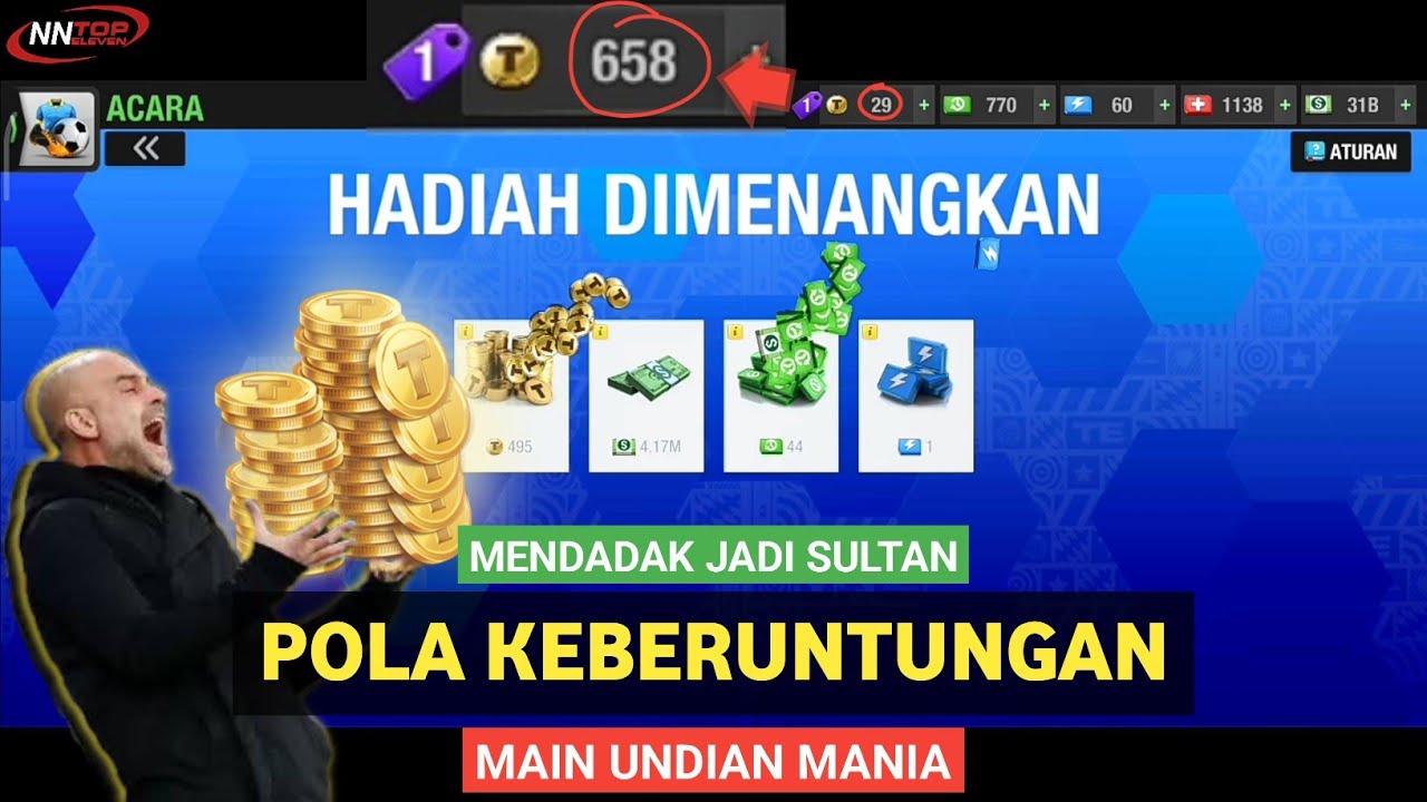 Pola Terbaik Main Undian Mania Bikin Klub Cepat Kaya ⁉️ Top Eleven