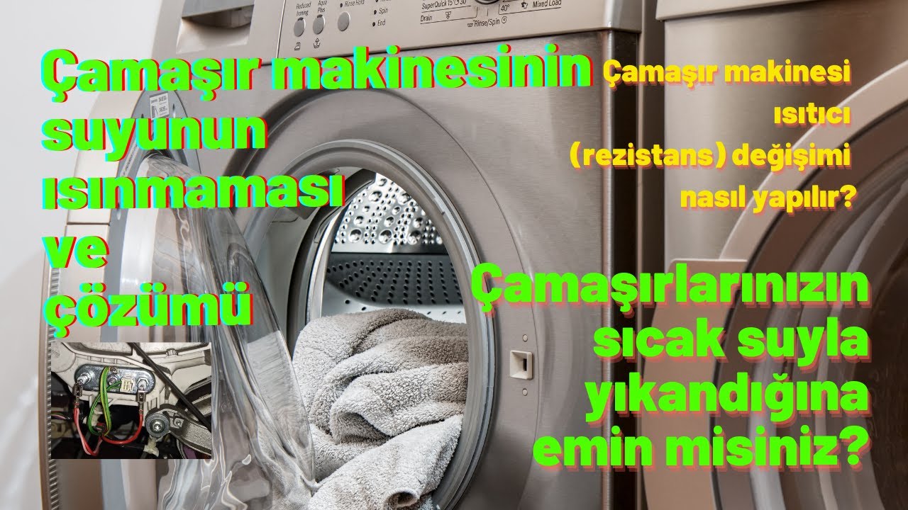 Çamaşır makinesinin suyu ısınmıyor. Rezistans değişimi.   #tamir #kendinyap #diy