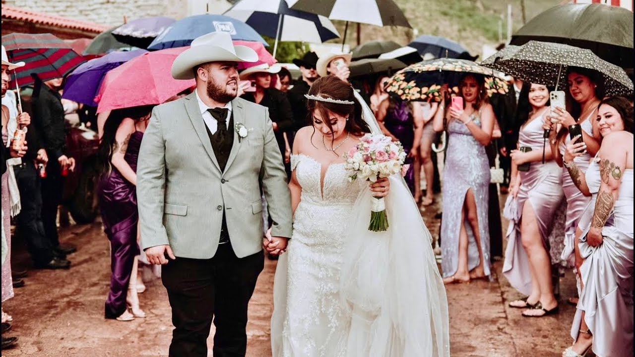 Boda de Alma👰🏻‍♀️ &🤵🏻‍♂️Bryan en el rancho, Poblado de Peña Durango.