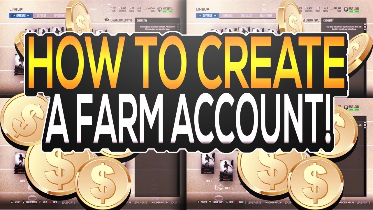 HOW TO MAKE A FARM ACCOUNT FOR MUT 18! HOW TO HAVE MORE THEN FIVE FARM ACCOUNTS! | MUT 18 TIPS