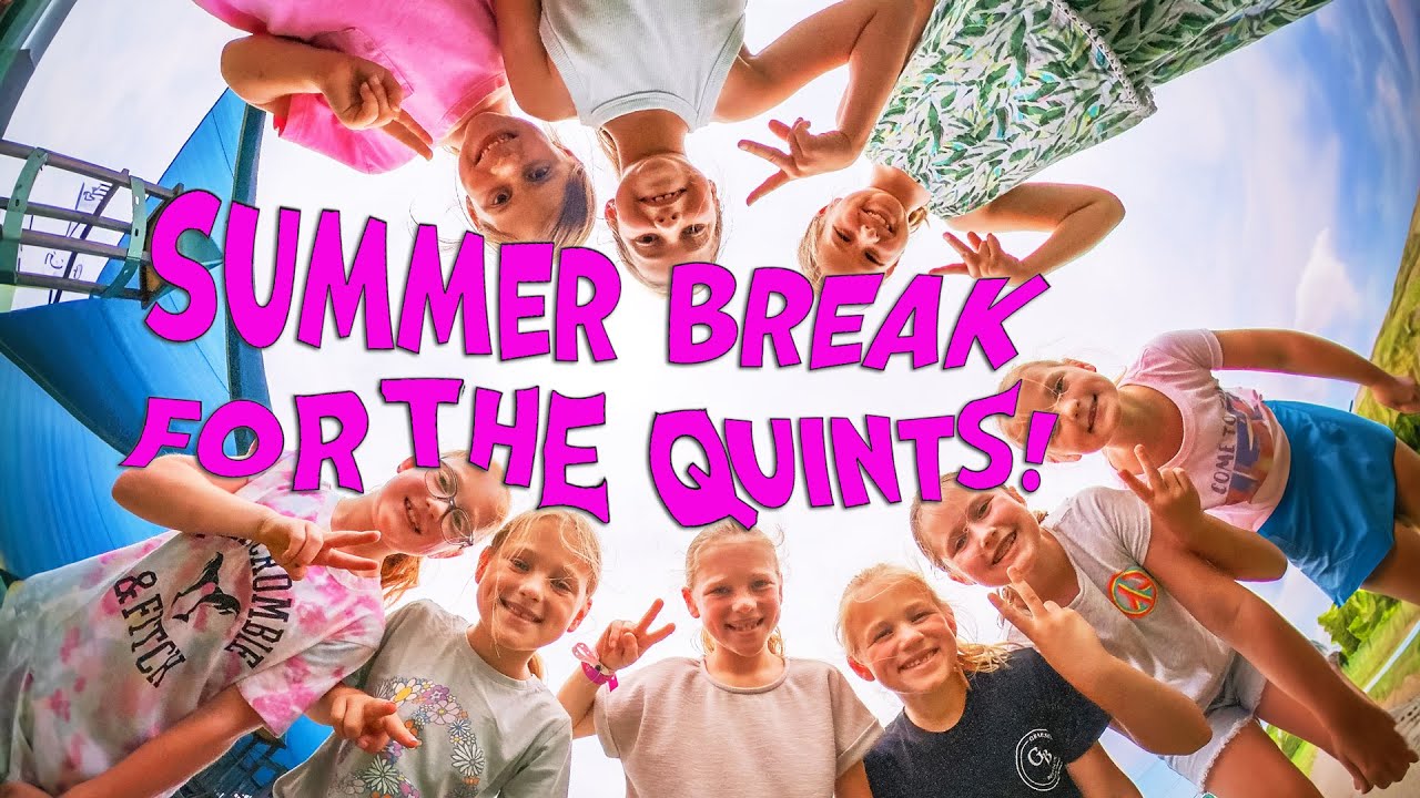 Quints are Out for The Summer!  Off To the park in 360!