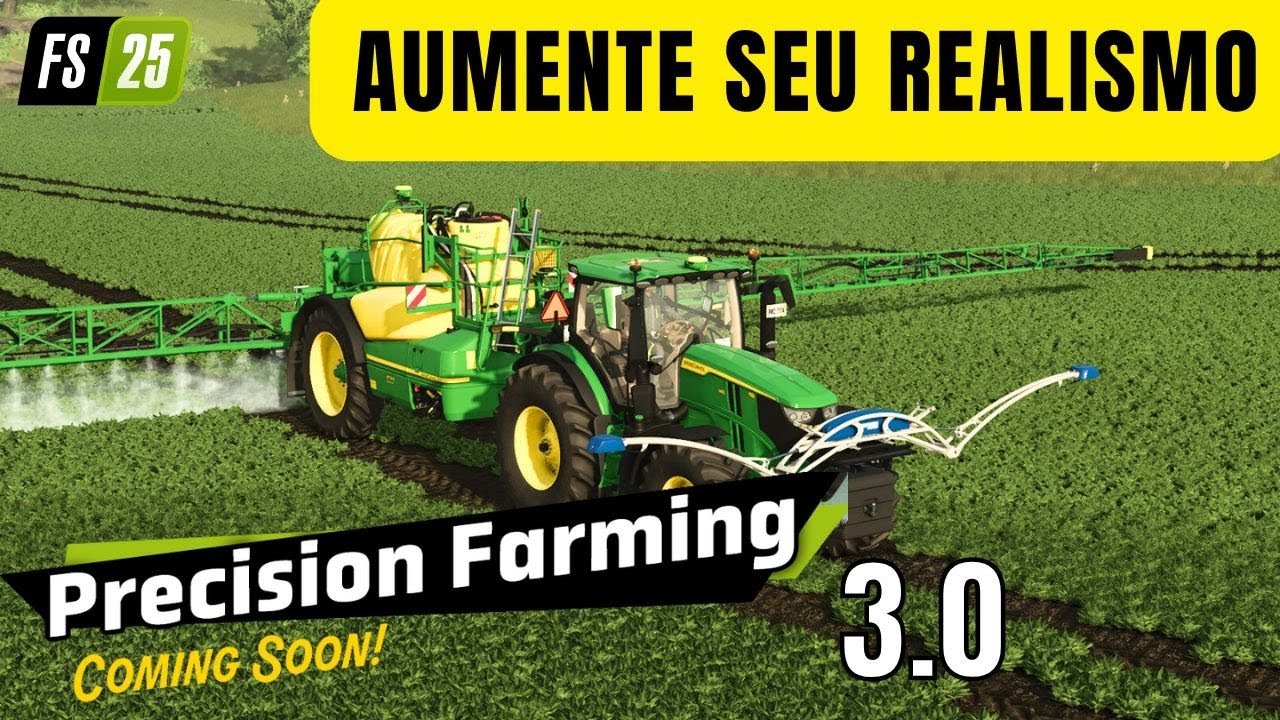 CONHEÇA nova Funcionalidade que deixa o Jogo mais REALISTA PRECISION FARMING no Farming Simulator 25