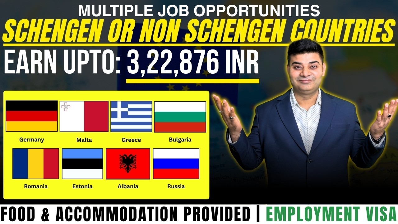Europe Jobs 2026 | Schengen & Non-Schengen Countries Hiring Now | Work Visa Jobs from India