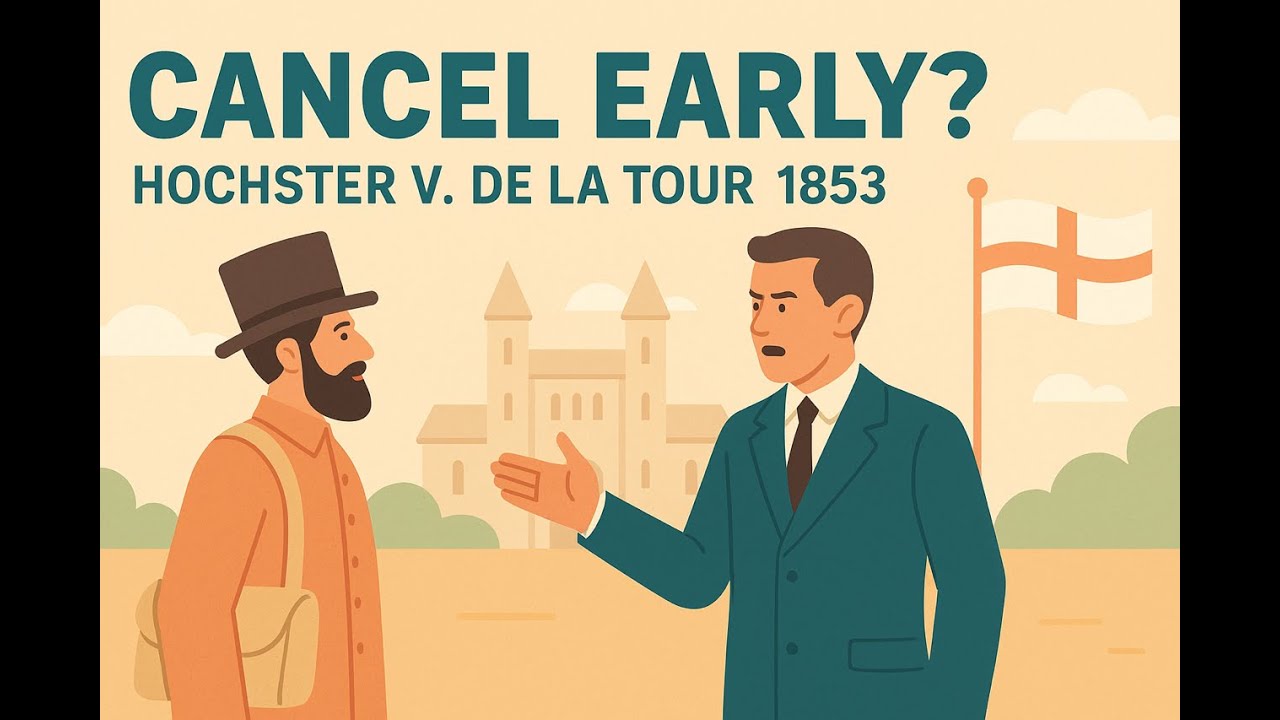 Hochster v. De La Tour (1853) - Anticipatory Breach