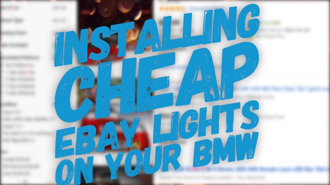 How to install BMW E39 eBay red and clear taillights and gaskets
