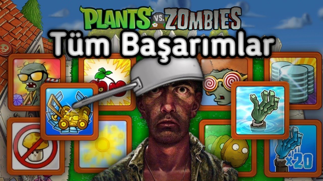 PLANTS VS ZOMBIES'TE Kİ TÜM BAŞARIMLARI TOPLAMAYA ÇALIŞIYORUM