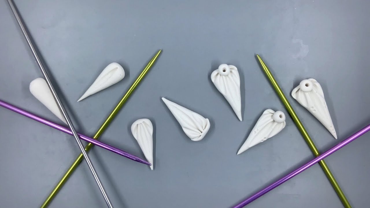 3D Zentangle Styled Polymer Clay Tutorial- Single Teardrops 1-7