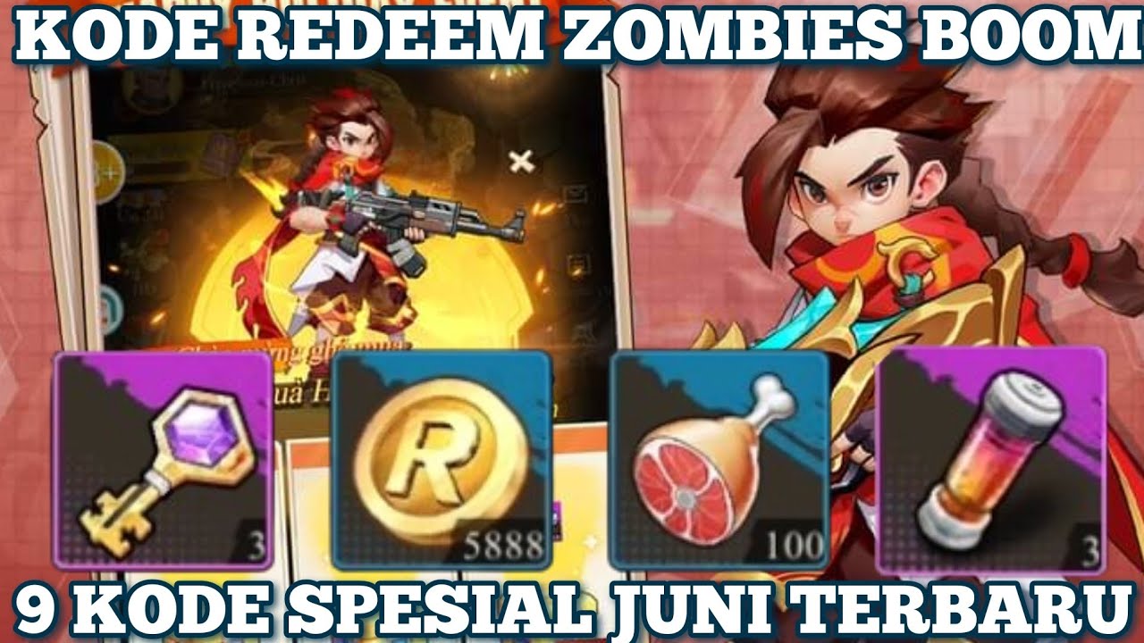 Kode Redeem Spesial Zombies Boom Juni 2024 ! Gift Code Zombies Boom Terbaru Spesial Juni