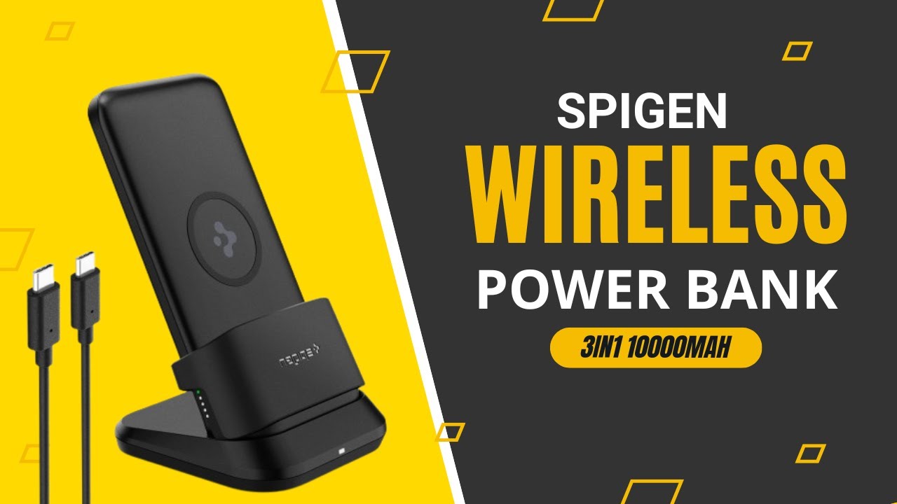Spigen 3in1 10000mAh Wireless Charging Power Bank with USB-C 🔋 Unboxing📦 // @UnzipTech //