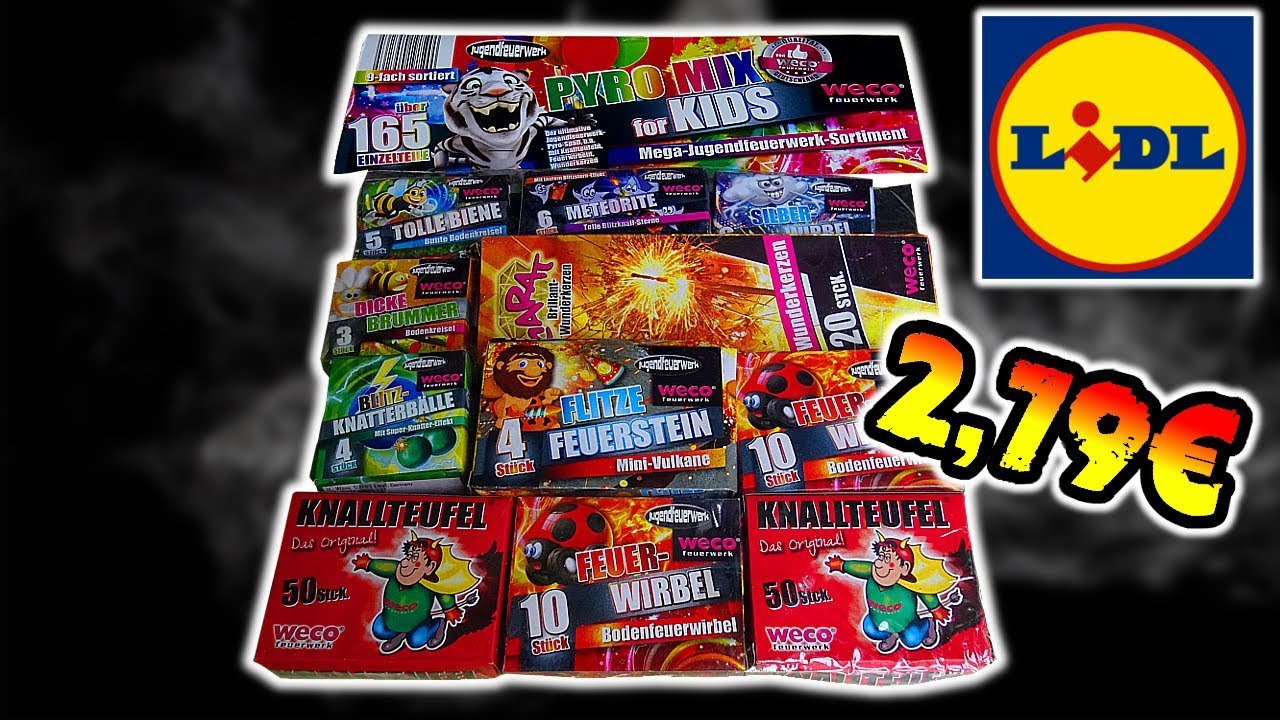 PYROMIX FOR KIDS SORTIMENT | LIDL 4,99 € | Weco Feuerwerk