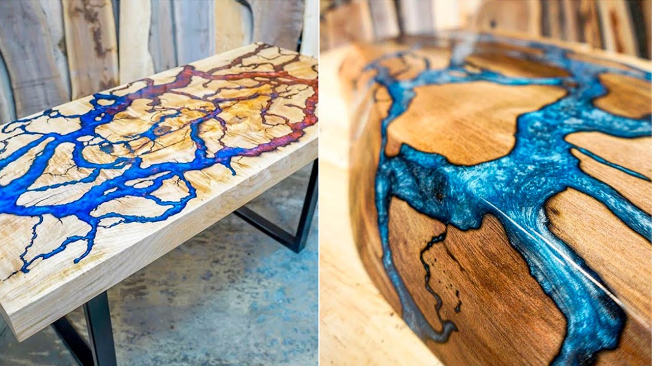 Epoxy resin coffee table - element table