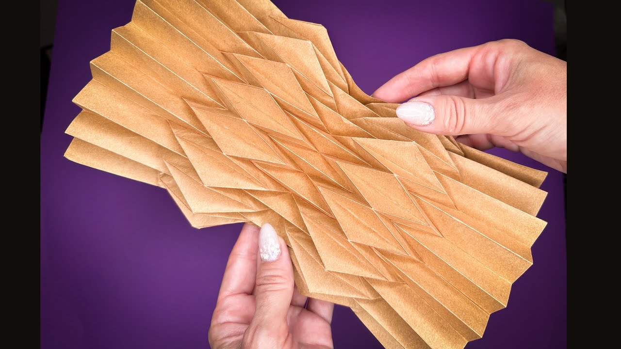 Origami Tessellations/ V-pleats/Tutorial  آموزش اوریگامی تسلیشن برای معماران و طراحان