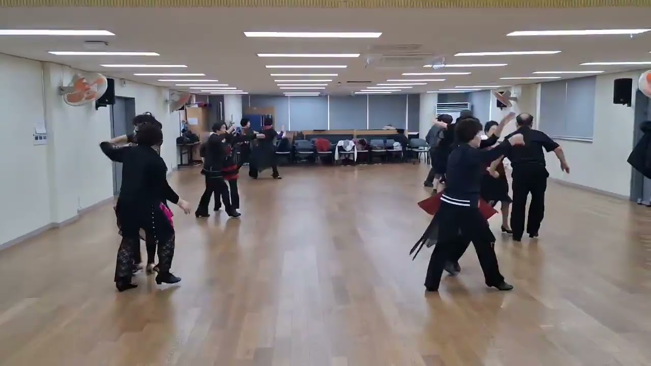 시니어라이프쑈/라틴 댄스 자이브 (jive)/9주차/도봉1동 주민센터/지도 김연금선생님 